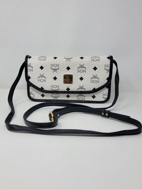 MCM Vintage Visetos Crossbody Bag